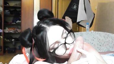 BLOWJOB SCHOOLGIRL SUCKING COCK - 5 image