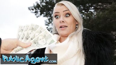 Public Agent Outdoor blowjob & great basement fuck for big boobs Alexa Bold