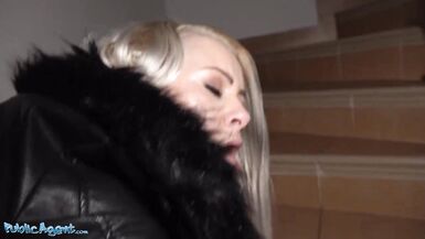 Public Agent Outdoor blowjob & great basement fuck for big boobs Alexa Bold - 4 image