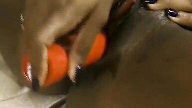 Exotic African Queen Masturbates In Bed - 4 image