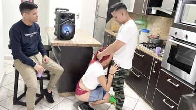 Dancing Reggaeton with my Ally's Girlfriend and I Rub my Cock on her Butt in Front of NTR Netorare - 6 image