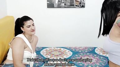 Hawt lesbos eagerly take up with the tongue every other's love tunnels - Porn in Spanish - 3 image