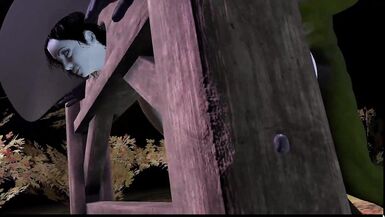 CG VR animation tentacle clip game Virt a Boyfrend tentacle cartoon. A chunky witch stumbles upon a perverted green goblin with a large dick in the forest. The goblin manacled the witch and stuffed her fur pie with a giant dick and then her wazoo. - 5 image