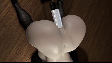 CG VRアニメーションアートムービーゲームVirt a Boy-Friend drawing cartoon.肥満の魔女が巨大な婚活器具を装着してガッツリ勃起させる。 - 2 image