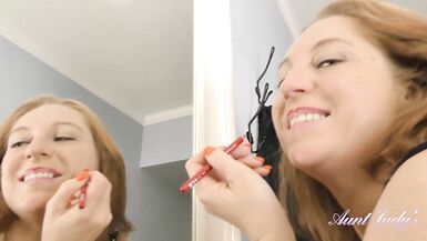 AuntJudys - 40yo Breasty Dilettante Redhead mother Id like to fuck Marta acquies herself off - 2 image