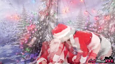Cougar Sofie Marie Sucks And Rides Santa Claus Large Cock - 4 image