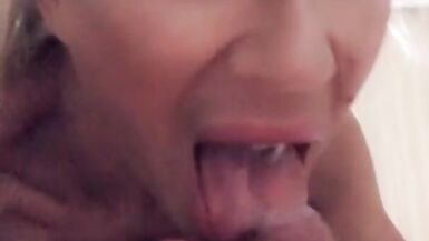 Fan taking pictures during photoshoot & then POV Blow Job and cum drink! - 11 image