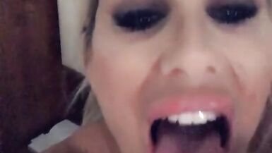 Fan taking pictures during photoshoot & then POV Blow Job and cum drink! - 14 image