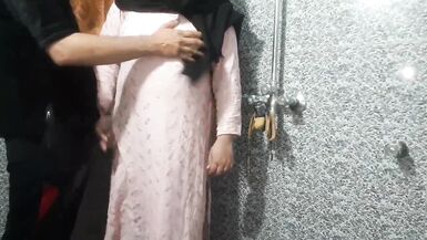Hawt Desi Fuck with my pretty Secretary in the office Bath - 2 image