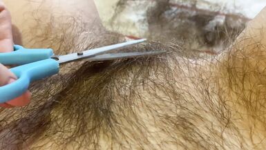 TRIMMING MY SUPER LENGTHY VAGINA HAIR CLOSEUP - 13 image