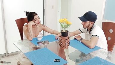 Latin Babe stepmom is stuffed by her stepson's large cock - Porn in Spanish - 3 image