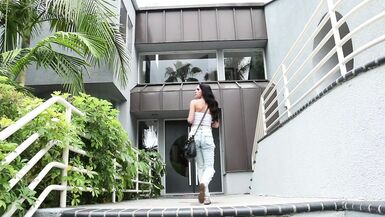 Angie Kimber receives spanked by lake clothed