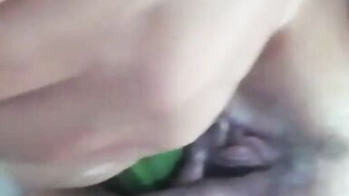 Fur Pie stuffing giant shampoo bottle in my soap filked cum-hole - 14 image