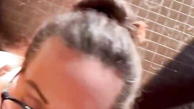 Hubby facefucks our ally, gives her large facial - 15 image