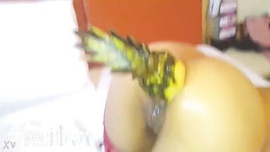 Pumping Her Gazoo With a Pineapple - 4 image
