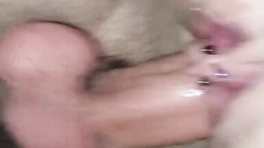Filling her love tunnel after a night of male+male+female enjoyment - 12 image