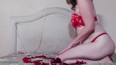Stepmother masturbates on Valentine's Day - 2 image