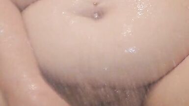 Bbw wife fucking herself in shower. - 5 image