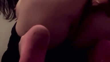 Dany Storm fucks herself with giant dildo and deepthroats - 8 image