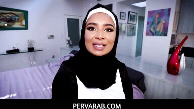 PervArab - Teen Maid In Hijab Gets Ready To Get Acquainted With My Cock - 3 image