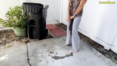 MILF Vicky Vixx pissing her panties omorashi trailer - 2 image