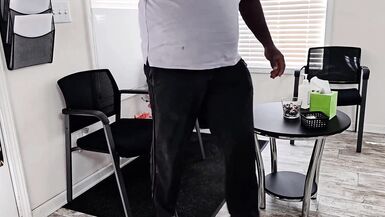 Caught stranger jerking off In Dentist Waiting area & made him shoot his cum on my panties. - 2 image