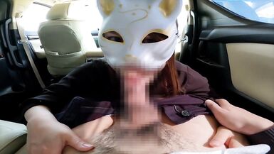 Car sex with an adulterer while shopping with her husband