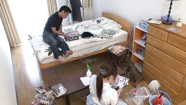 ACCIDENTAL CREAMPIE AMATEUR SEX WITH JAPANESE CLEANING LADY - 2 image