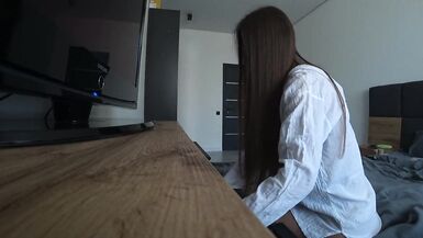 Real Cheating. My Wife Cheats On Her Husband With Her Neighbor In The Morning. Amateur Taboo - 4 image