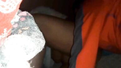 Wiping my cum from her pussy - 5 image