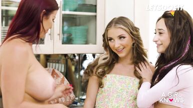 Hot MILFs Alexis Fawx & Kit Mercer Take Sexy Chick Macy Meadows On A Hot Lesbian Adventure - A GIRL KNOWS