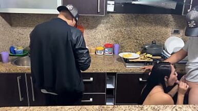 My Wife must pay the House Debt with her Body while I Cook next door and Listen to how NTR Enjoys it - 1 image
