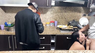 My Wife must pay the House Debt with her Body while I Cook next door and Listen to how NTR Enjoys it - 3 image
