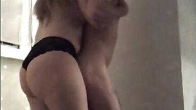 Romantic relationship of stepmom with big ass and stepson