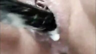 fucking me and creaming me with my black toy - 12 image