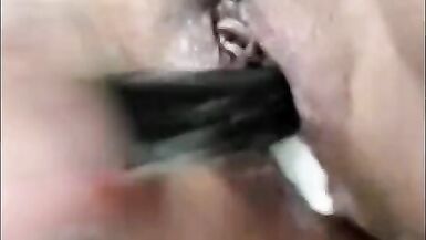 fucking me and creaming me with my black toy - 15 image