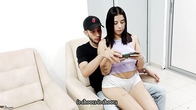 Horny stepsister eating my big cock - Porn in Spanish