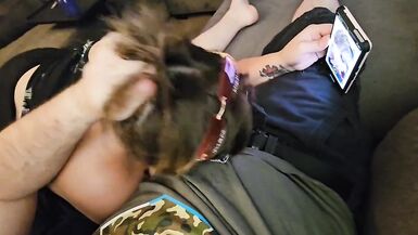 Bj on the couch turned into fucking I love it - 6 image