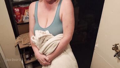 A Lonely MILF seduces a inexperienced man who rents her basement apartment. "The landlady" Part 1. - 7 image