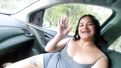I found a friend, I gave her a ride and I put my cock in the naughty - Aline Cassia - 2 image