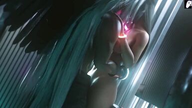 (4K) Tifa decide no luchar para follar algunos y satisfacer pollas largas y obtener una gran cantidad de cum | 3D Hentai - 5 image