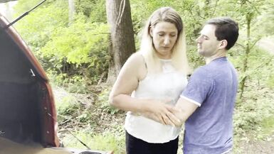 car breakdown! That's what you call help, cum all over my cunt, you bum? Assy real!