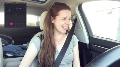 Trying not to cum too loud in the Starbucks Drive Thru! - 9 image