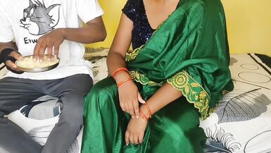 StepSister-in-law fed food with her milk to her stepbrother-in-law Hindi video - 5 image