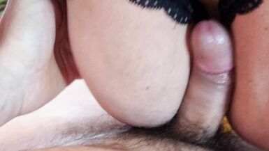 gorgeous amateur milf does a striptease and then gives a nice blowjob - 11 image