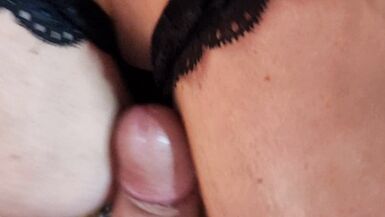 gorgeous amateur milf does a striptease and then gives a nice blowjob - 8 image