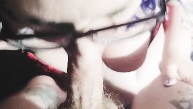 POV Cock sucking bbw milf real British Couple - 6 image