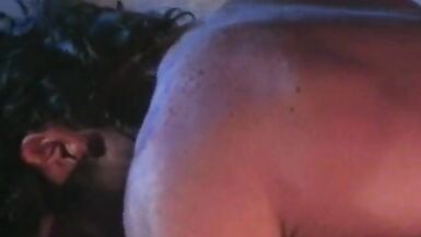 Busty brunette in fishnets gets anal in bed - 8 image