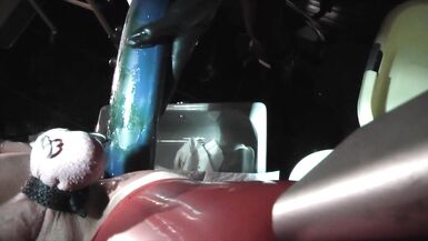 Rubbernurse Agnes- Hardcore pegging with five huge dildos - 6 image