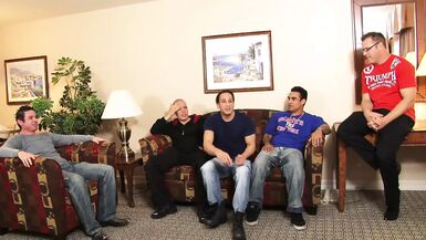 Husband come with friends